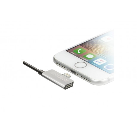 Interstep Lightning, ChargeN Listen,0,2м,Bk/Slv,TPE,мет.кон Кабель  INTERSTEP - valday-experts.ru – фото 1