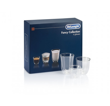 DeLonghi DLSC302 Mix Glasses Set (6 шт) Набор чашек  DE LONGHI - valday-experts.ru – фото 1
