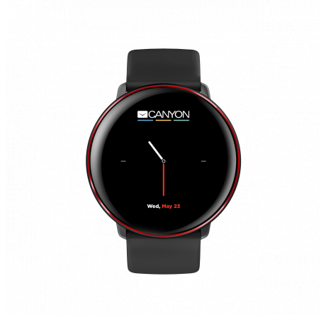 Canyon Marzipan SW-75 1CN-SSW75BR waterproof  черно-красный DS1CNSSW75BR Смарт-часы  CANYON - valday-experts.ru – фото 1