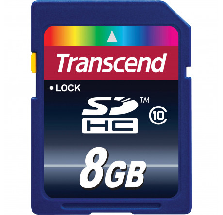 Карта памяти Transcend 8GB SDHC Class10 Transcend - valday-experts.ru – фото 1