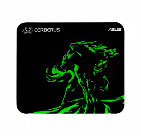 Коврик игровой Asus Cerberus Mini чёрный/зелёный (250 x 210 x 2  Asus - valday-experts.ru – фото 1