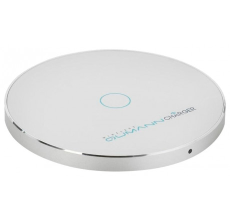 Qumann QWC-02 Wireless Disc Qi Fast Charger White 50521 Беспроводное зарядное устройство  QUMANN - valday-experts.ru – фото 1