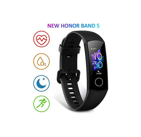Honor Band 5 Black/0,95” AMOLED/кардио, спортивный, бассейн режимы/TruSleep/водонепро Фитнес-браслет Huawei - valday-experts.ru – фото 1