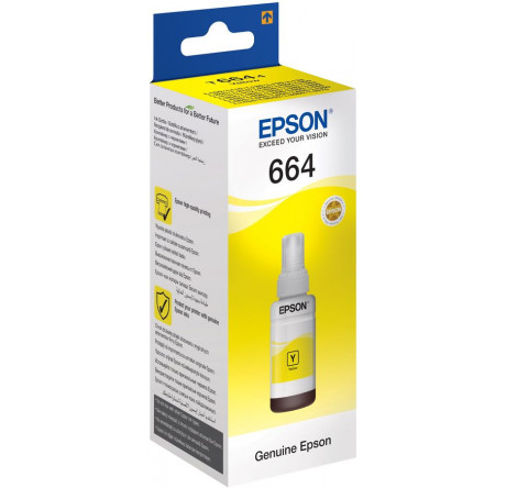 Epson Yellow для L100 70ml желтый C13T66444A Картридж  Epson - valday-experts.ru – фото 1