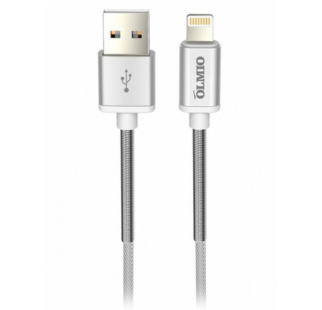 Partner HD USB 2.0 - lightning 1.2м 2.1A белый металлические штекеры нейлоновая оплетка пружи Кабель PARTNER - valday-experts.ru – фото 1