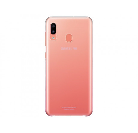 Samsung для Samsung Galaxy A20 Gradation Cover розовый (EF-AA205CPEGRU) Чехол (клип-кейс)  Samsung - valday-experts.ru – фото 1