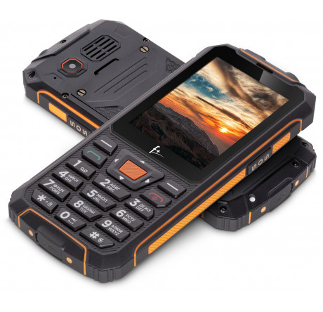 Мобильный телефон F+ R280С Black-orange F+ - valday-experts.ru – фото 1