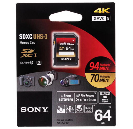 Карта памяти Sony SDHC 64 Gb Class 10 Sony - valday-experts.ru – фото 1