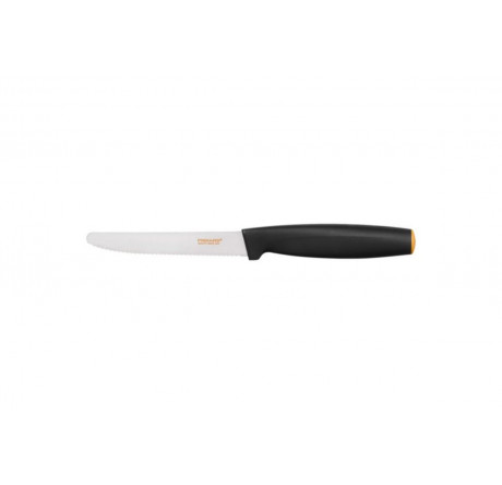 Fiskars 1014208 [FF Softgrip; 12см; нерж.; тверд. 53ед.] Нож кух. д/томатов  Fiskars - valday-experts.ru – фото 1