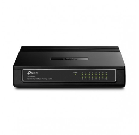 TP-Link 16-портовый 10/100 Мбит/с коммутатор, 16 портов RJ45 10/100 Мбит/с, 1U 13-дюймовы Коммутатор Tp-link - valday-experts.ru – фото 1