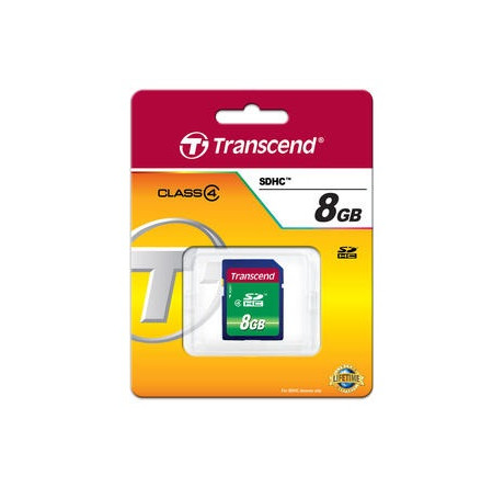 Карта памяти SDHC Transcend 8GB (TS8GSDHC4) Transcend - valday-experts.ru – фото 1