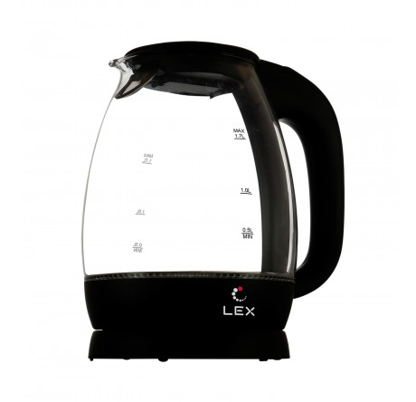 Lex LX3002-1 черный Электрочайник  LEX - valday-experts.ru – фото 1