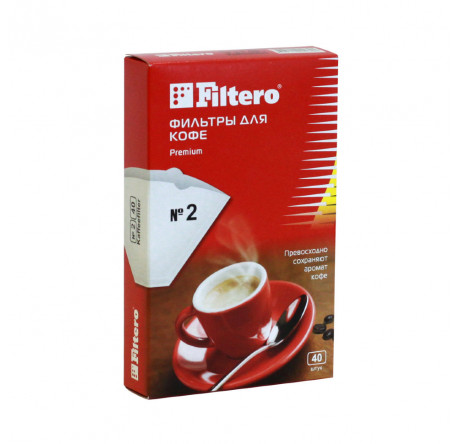 Фильтры для кофе Filtero №2/80, коричневые Filtero - valday-experts.ru – фото 1