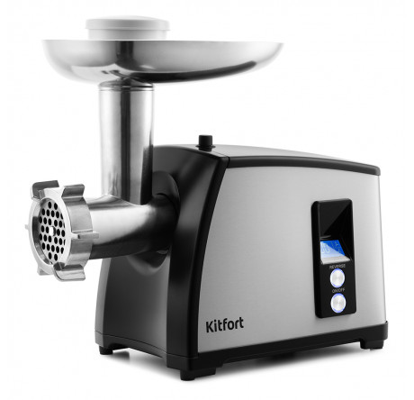Мясорубка Kitfort KT-2105 серебро/черный Kitfort - valday-experts.ru – фото 1