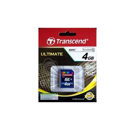 Карта памяти SDHC Transcend 4GB (TS4GSDHC10) Transcend - valday-experts.ru – фото 1