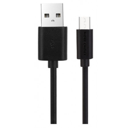 More choice USB 2.1A для micro USB  Light 1м черный K13m Дата-кабель  MORE CHOICE - valday-experts.ru – фото 1