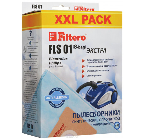 Пылесборник Filtero FLS 01 (S-bag) (8) XXL PACK Filtero - valday-experts.ru – фото 1