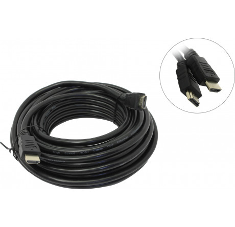 Gembird CC-HDMI4-10M, 10м, v1.4, 19M/19M, черный, позол.разъемы, экран, пакет Кабель HDMI  GEMBIRD - valday-experts.ru – фото 1