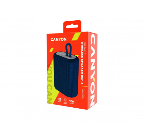 Колонка беспроводная Canyon CNE-CBTSP4BL Bluetooth Speaker BT V5 CANYON - valday-experts.ru – фото 1